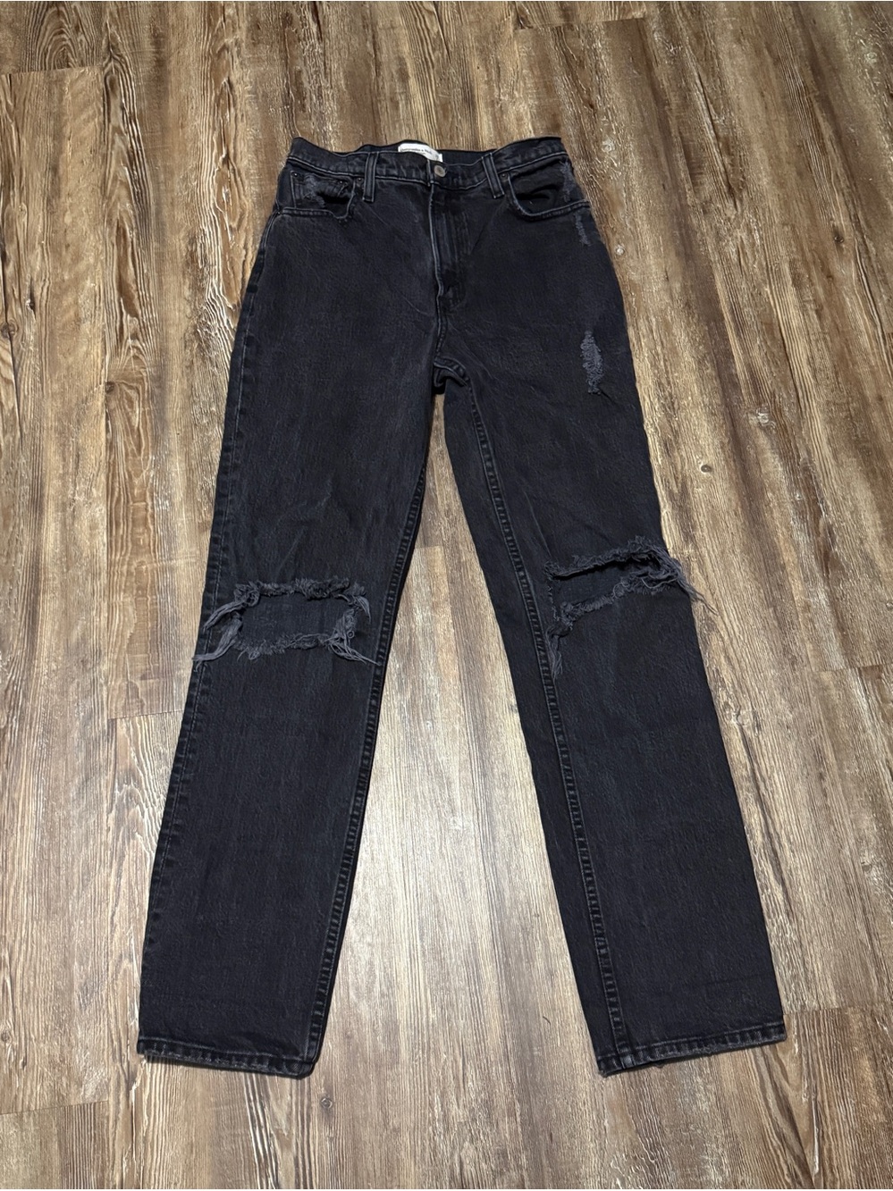 Abercrombie & Fitch The 90s Straight Jeans Women's 2/26 Ultra High Rise Denim